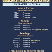 Horario de nuestras misas
